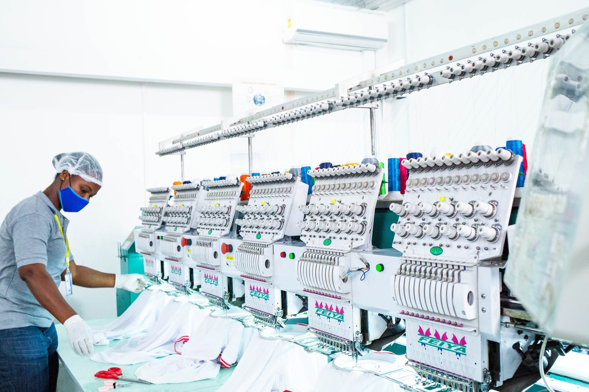 Appointed Time embroidery production